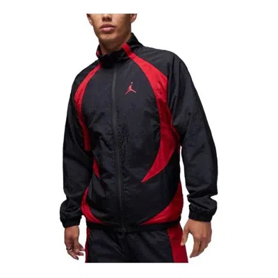 Air Jordan Sport Jam Warm Up Jacket Asia Sizing 'black Red' In Blue