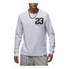 Air Jordan Sport Long Sleeve T-shirt Asia Sizing 'white'