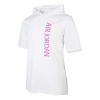 Air Jordan Sports Breathable Casual Hooded Short Sleeve White In White