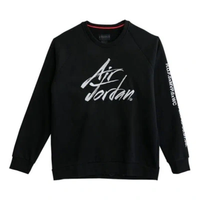 Air Jordan Sportswear Greatest Fleece Lined Round Neck Pullover Black