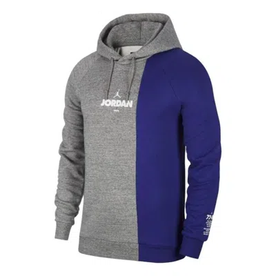 Air Jordan Sportswear Legacy Aj11 Hoodie 'grey Purple' In Gray