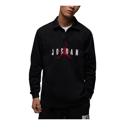 Air Jordan Ss23 Jumpman Logo Polo Shirt 'black'