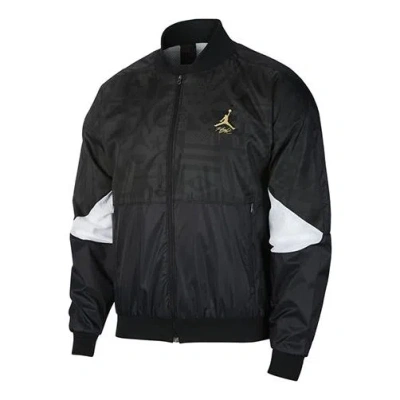 Air Jordan Stand Collar Casual Jacket Men's Black