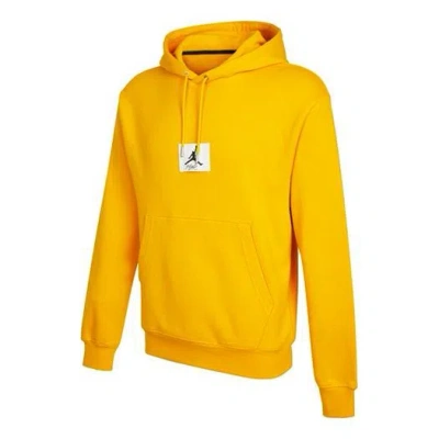 Air Jordan Statement Logo Printing Casual Sports Hoodie 'yellow'