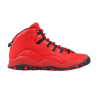 Pre-owned Air Jordan Steve Wiebe X  10 Retro Bg | Red | Kid's Size 6.5