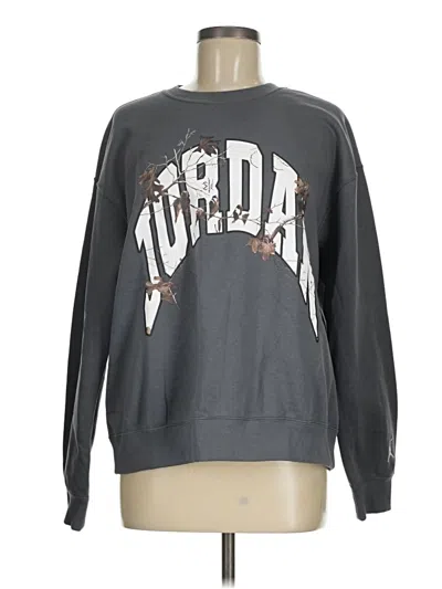 Pre-owned Air Jordan Sweatshirt In Gray