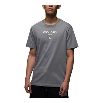 Air Jordan T-shirt 'cool Grey' In Gray