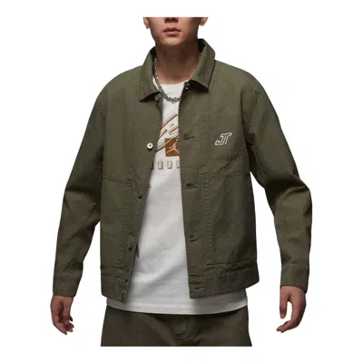 Air Jordan Tatum Chicago Jacket Asia Sizing 'medium Olive' In Green