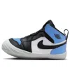 Air Jordan (td)  1 Crib Bootie 'unc Toe' In Blue