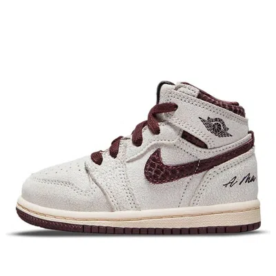 Air Jordan (td)  1 High Og X A Ma Maniere 'airness' In Gray