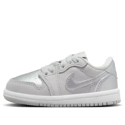 Air Jordan (td)  1 Low Og 'metallic Silver' In Gray