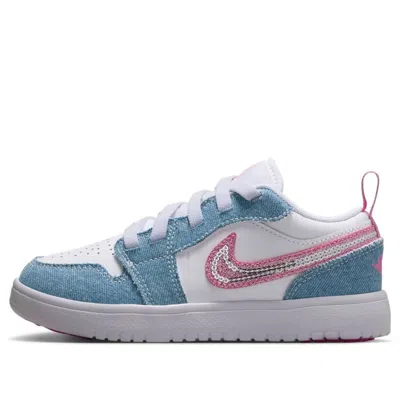 Air Jordan (td)  1 Low Se 'denim Sequin' In Blue