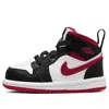 Air Jordan (td)  1 Mid 'black Gym Red'