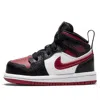 Air Jordan (td)  1 Mid 'bred Toe' In Black