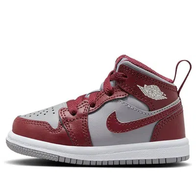 Air Jordan (td)  1 Mid 'cherrywood Red' In Multi
