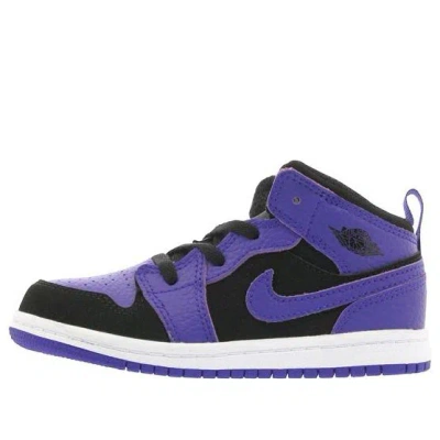 Air Jordan (td)  1 Mid 'dark Concord' In Black