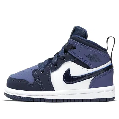 Air Jordan (td)  1 Mid 'obsidian Sanded Purple' In Blue