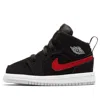 Air Jordan (td)  1 Mid 'red Blue Swoosh'
