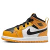 Air Jordan (td)  1 Mid 'reverse Yellow Toe'