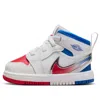 Air Jordan (td)  1 Mid Rm Easyon 'white Siren Red Blue'