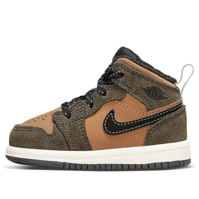 Air Jordan (td)  1 Mid Se 'earth Tone' In Brown