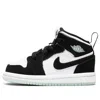 Air Jordan (td)  1 Mid Se 'glow In The Dark Panda' In Black