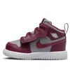 Air Jordan (td)  1 Mid ""team Red Grey' In Burgundy