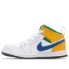 Air Jordan (td)  1 Mid 'white Court Purple Teal'
