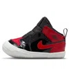 Air Jordan (td)  1 Retro High Og Crib 'patent Bred' In Black