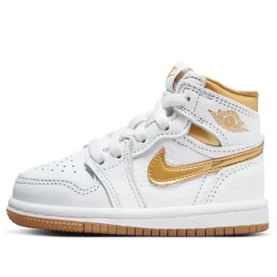 Air Jordan (td)  1 Retro High Og 'metallic Gold' In White