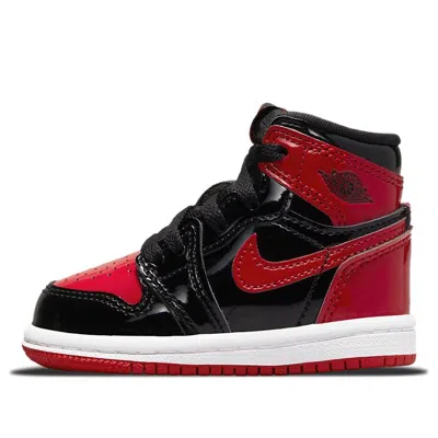Air Jordan (td)  1 Retro High Og 'patent Bred' In Red