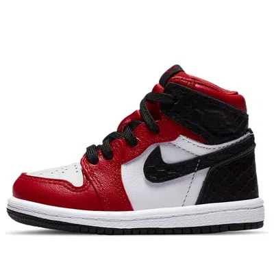 Air Jordan (td)  1 Retro High Og 'satin Red' In Pattern