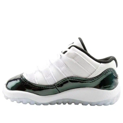 Air Jordan (td)  11 Retro Low 'emerald' In White