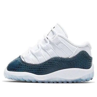 Air Jordan (td)  11 Retro Low 'navy Snakeskin' 2019 In White