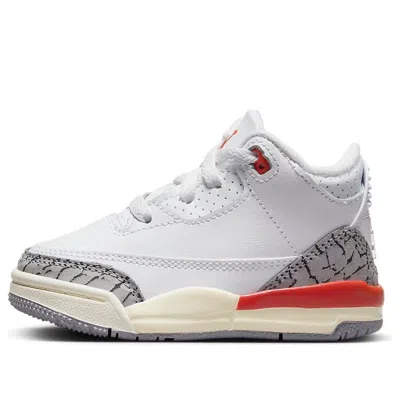 Air Jordan (td)  3 Retro 'georgia Peach' In White