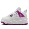 Air Jordan (td)  4 Retro 'hyper Violet' In White