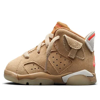 Air Jordan (td)  6 Retro X Travis Scott 'british Khaki' In Neutral