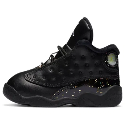 Air Jordan (td)  Retro 13 'gold Glitter' In Black