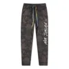 Air Jordan Tie Dye Alphabet Lacing Fleece Sports Pants Men's Brown In Gray