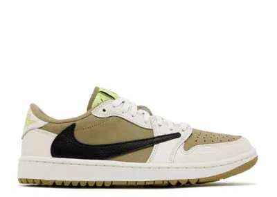Air Jordan Travis Scott X  1 Low Golf 'neutral Olive' In Green