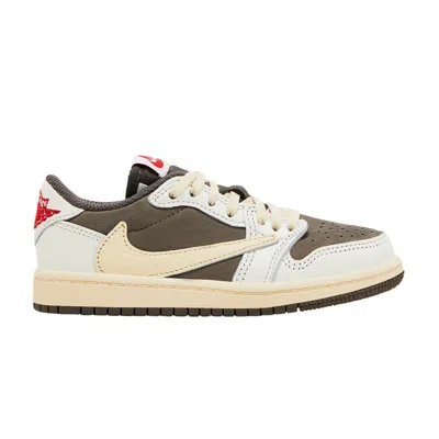 Pre-owned Air Jordan Travis Scott X  1 Retro Low Og Ps 'reverse Mocha' | Brown | Kid's Size 1.5