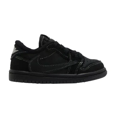 Pre-owned Air Jordan Travis Scott X  1 Retro Low Og Sp Td 'black Phantom' | Infant Size 9