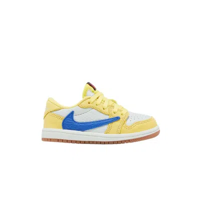 Pre-owned Air Jordan Travis Scott X  1 Retro Low Og Sp Td 'canary' | Yellow | Infant Size 7
