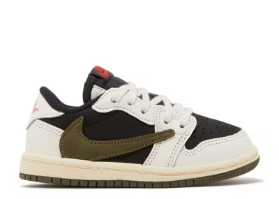 Air Jordan Babies' Travis Scott X  1 Retro Low Og Sp Td 'olive' In Green