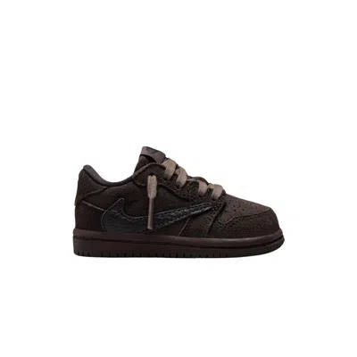 Pre-owned Air Jordan Travis Scott X  1 Retro Low Og Sp Td 'velvet Brown' | Infant Size 9