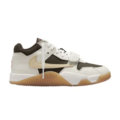 Pre-owned Air Jordan Travis Scott X Jordan Jumpman Jack Tr Ps 'sail' | Cream | Kid's Size 2.5 In White