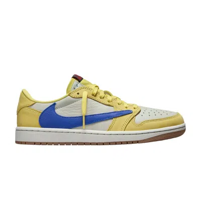 Pre-owned Air Jordan Travis Scott X Wmns  1 Retro Low Og Sp 'canary' Sample | Yellow | Women's Size 5