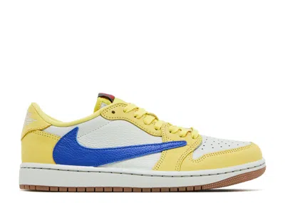 Air Jordan Travis Scott X Wmns  1 Retro Low Og Sp 'canary' In Yellow