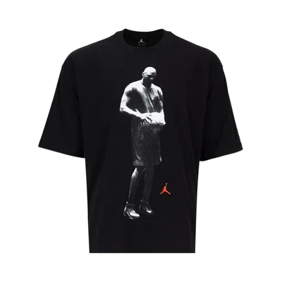Pre-owned Air Jordan T-shirt Sport Graphic Crew 'black' | Men's Size L