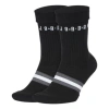 Air Jordan Unisex Legacy Crew Socks 2 Packs Black